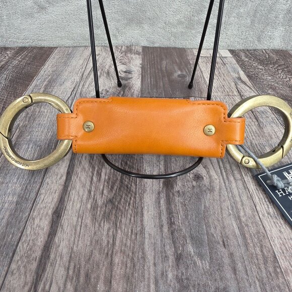 Handbag Handcuff Bag Restraint Security Cuff Strap Saddle Brown Faux Leather New - Picture 5 of 9